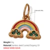 Pj284Crg Colored Oil Drop Gold Pendant