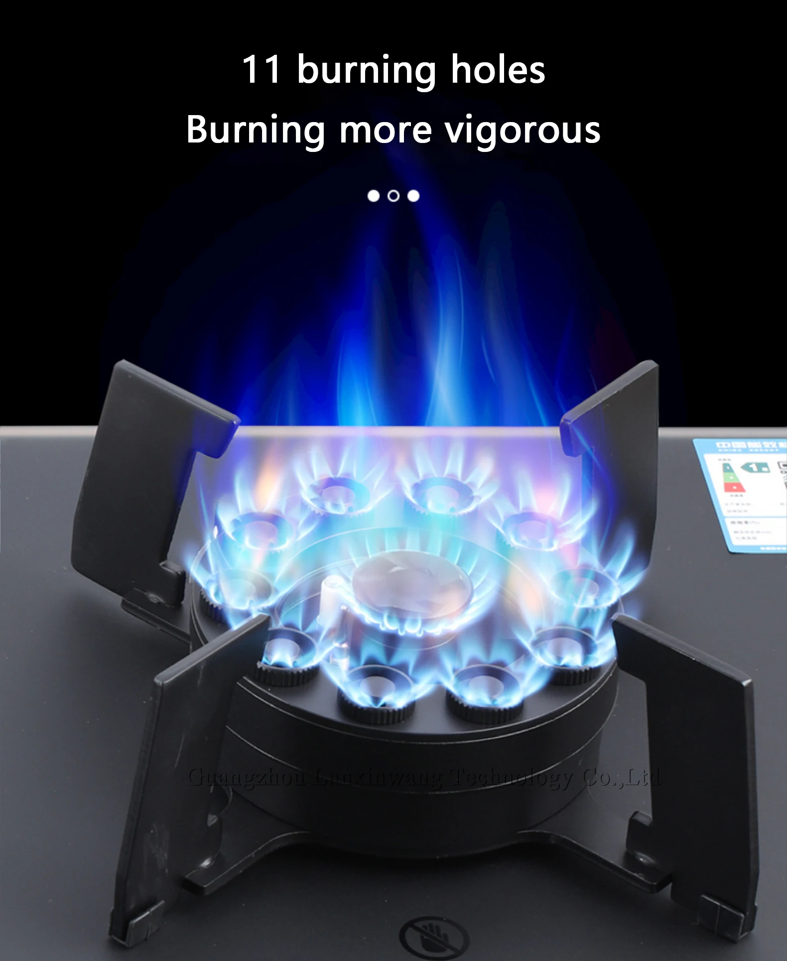 Hot Gas Stove Foldable Standard Double Head Flipup Easy To Clean Gas