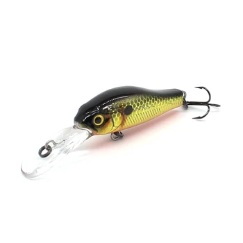 CHEERY Hard Bait Floating Fishing Minnow Midwater 55mm 2.5g Diving 1.2m Rattle Shad Bass Sea Bass Salmon Pike Lure with VMC Hook – Soft Lure – view 4