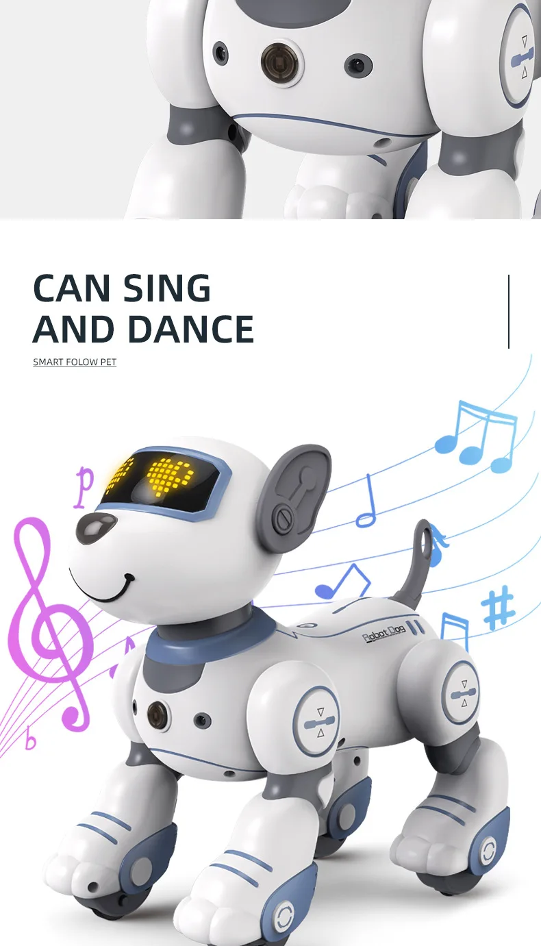 LEX Chien Robot Intelligent Intelligent Détection Tactile Jouet LEX Chien Robot Intelligent Intelligent Détection Tactile Jouet