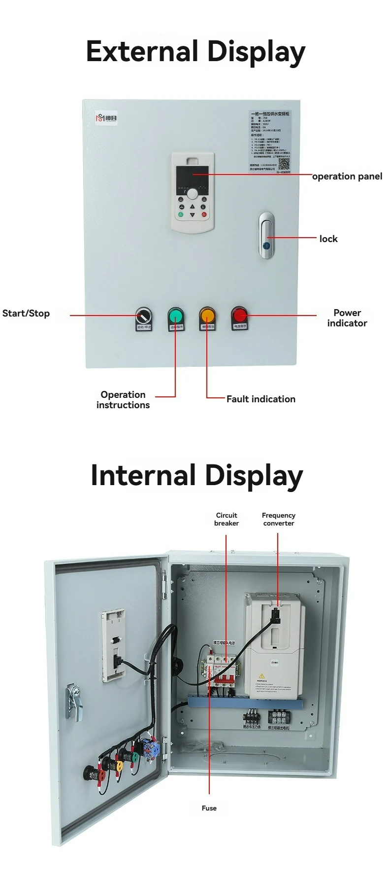 790 Inverter Variable Frequency VFD 1.5KW-22KW 220V/380V for Water Supply for Tank Single Three Phase 750W