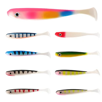CHEERY PVC Soft T-Tail Fishing Lure-Sizes 7cm to 20cm 3g to 42g 9 Colors Bionic Design for Freshwater & Saltwater Use – Soft Lure – view 2