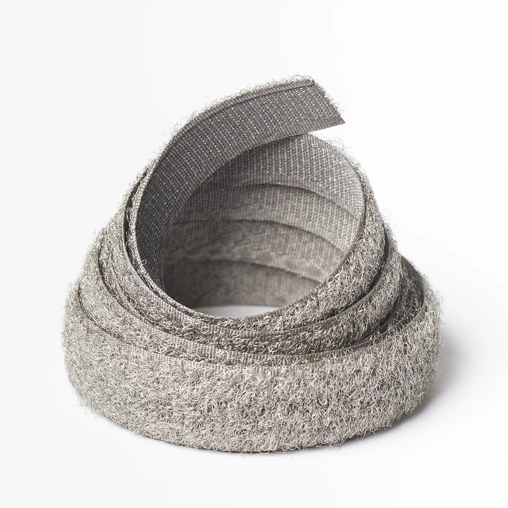 Shielding Velcroes Tape Conductive Silver Fiber Rfid