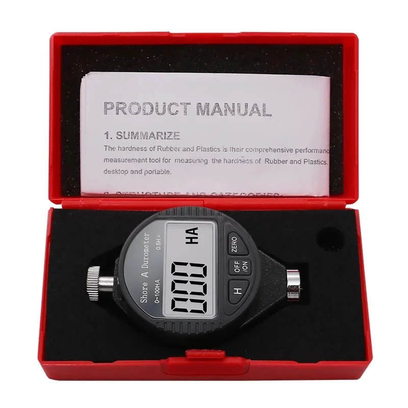 HA HD HC Digital Shore Durometer Sclerometer Portable Tire Rubber Hardness Tester Meter