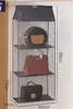 Almacenamiento de bolsos gris, 3 niveles - Bolsa colgante 3D