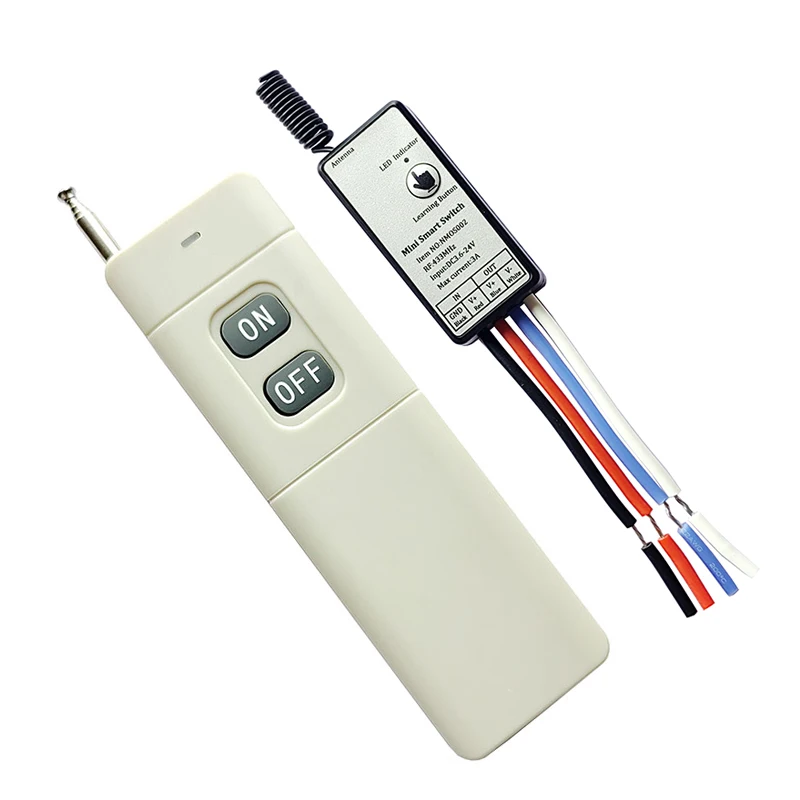 Micro Wireless Remote Control Switch Module 3000 Meters Remote Control 3.6V 6V 12V Battery Power Supply Electromagnetic On/off