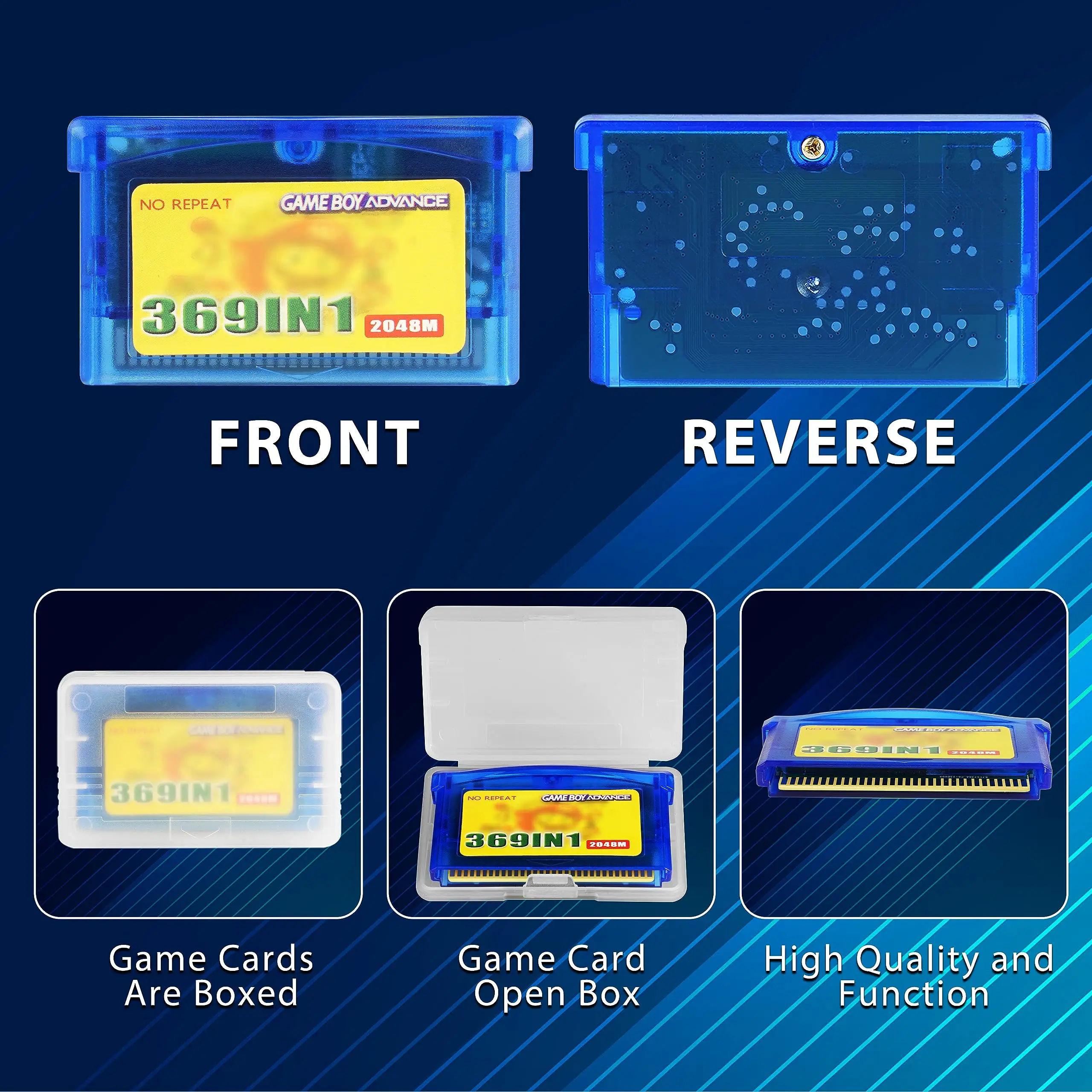 369 in 1 GBA Game Cartridge - Retro Fun for English Speakers