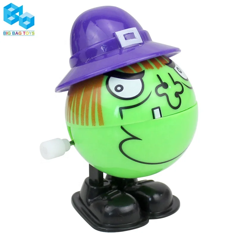 Low Price Halloween Baby Jumping Toys Scary Witch Plastic Wind up for Kids