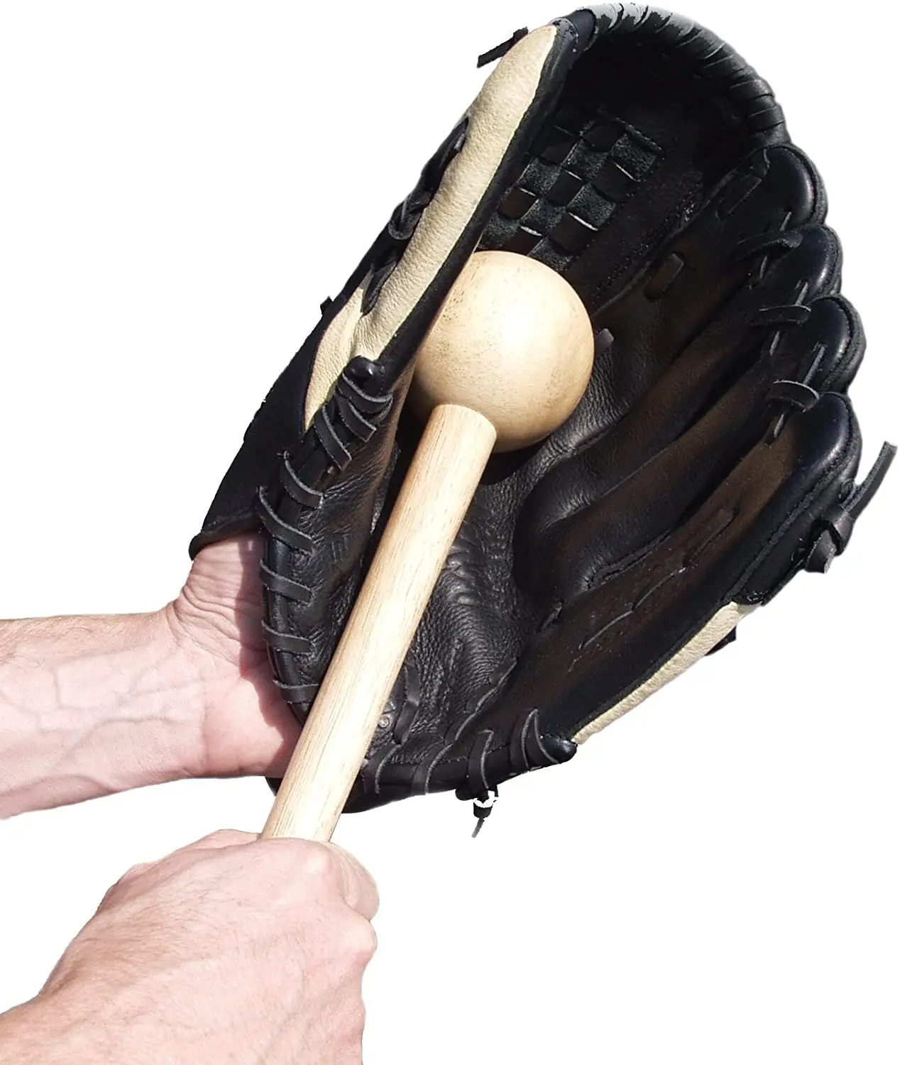 Solid wood Mallet for baseball glove Break-in and Shaping