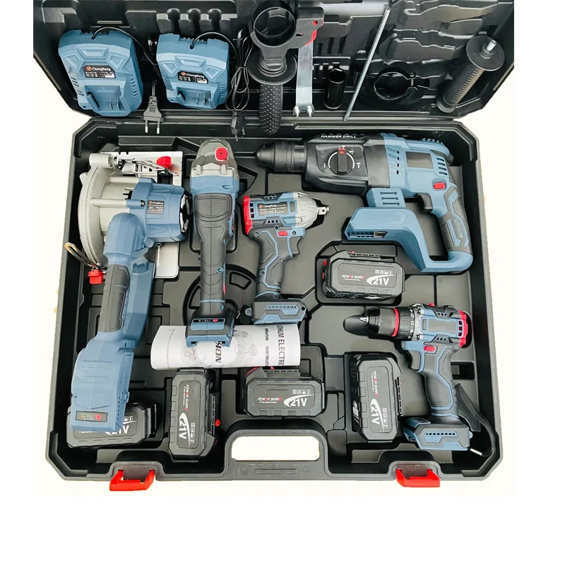 Multi Function Electric Tools - 5-Piece Cordless Power Tool Set