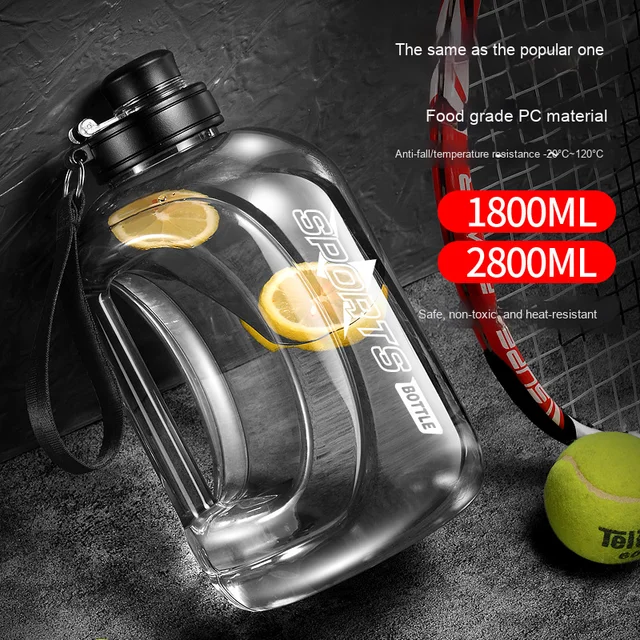 Customizable Large-Capacity Plastic Sports Water Bottle with Straw High Temperature Resistant Summer Outdoor Activity Bucket Cup
