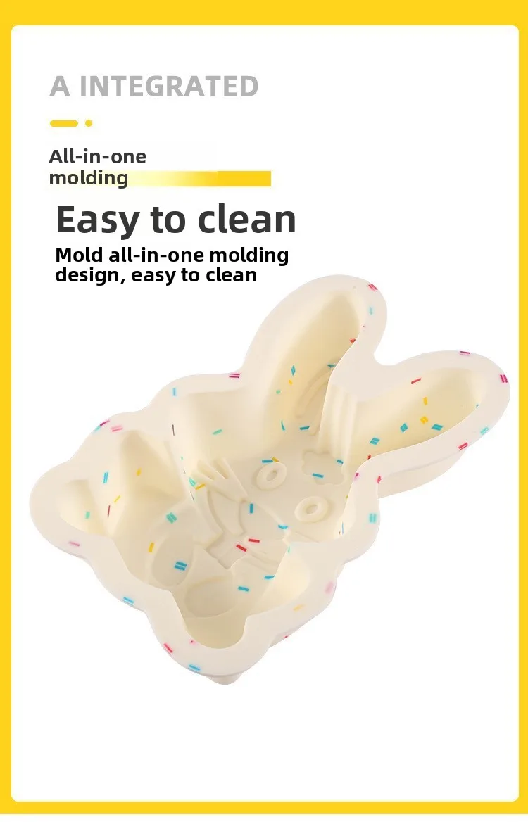 Dinosaur Egg & for Rabbit Cake Mold Colorful Silicone Macaron Baking Plate Cake Tools supplier