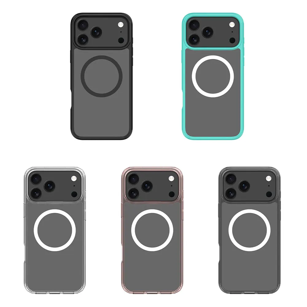 product laudtec original acrylic 15mm thickness anti scratch magnetic wireless charging shockproof phone case for iphone 17 16 pro max-10