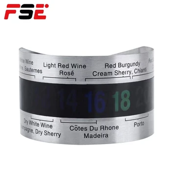 FSE Temperature Change Sticker Red Wine Temperature Measuring Ring Red Wine Bottle Digital Thermometer