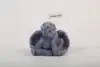 Angel scented candle gray