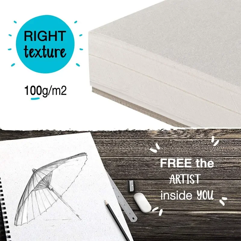 product custom printing hight quality 100gsm 9x12 premium sketch book pad spiral perforated pages hardcover bound drawing sketchbook426-27