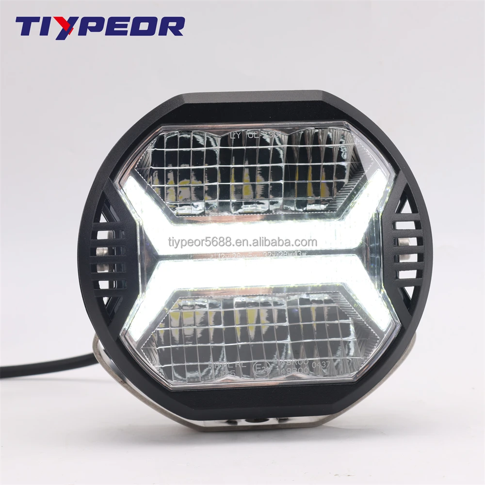 product tiypeor e mark long distance 2000lm combo spot beam pmmapc led work driving light with drl 4 inch led work lamp for jeep trucks-10