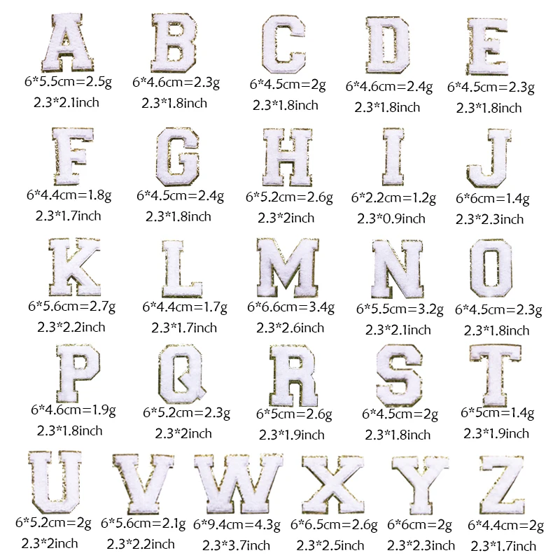 Adhesive Letter Felt Iron On Transfer Designs Custom Logo Patch Glitter