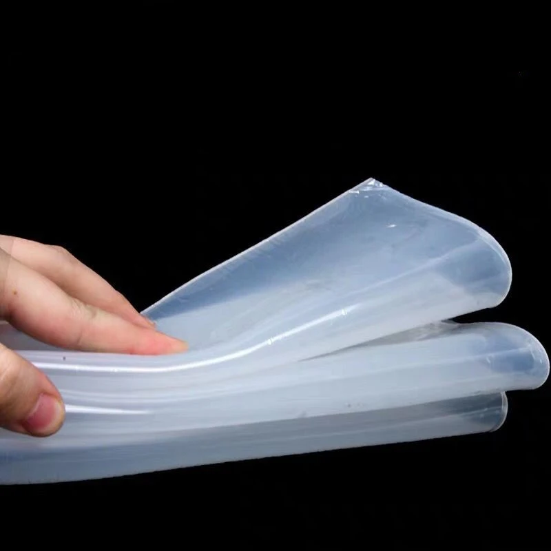 Smooth Flexo Rubber Sheet 0.4mm 0.5mm Translucent Transparent Silicone Rubber Sheet Clear