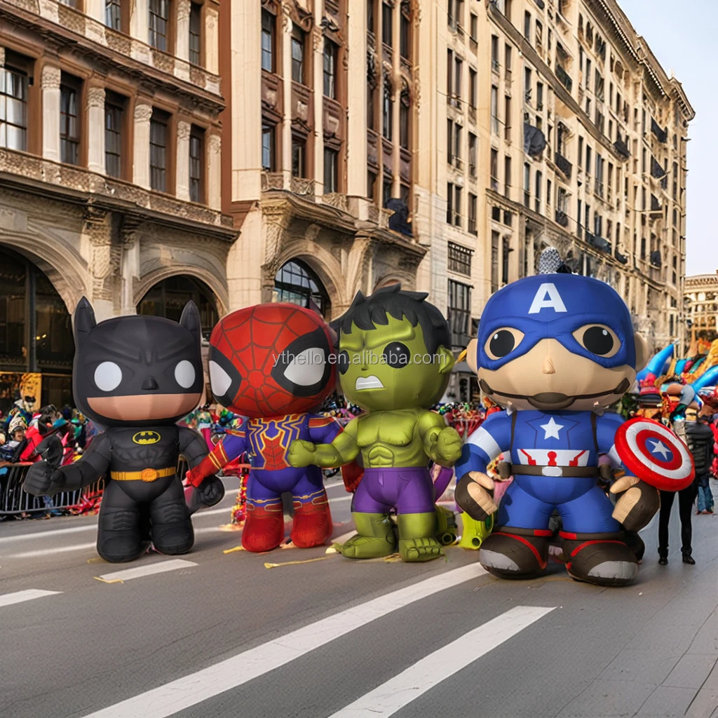 Parade Performance Inflatable Walking Cartoon Character Costume Inflatable Hero Costume