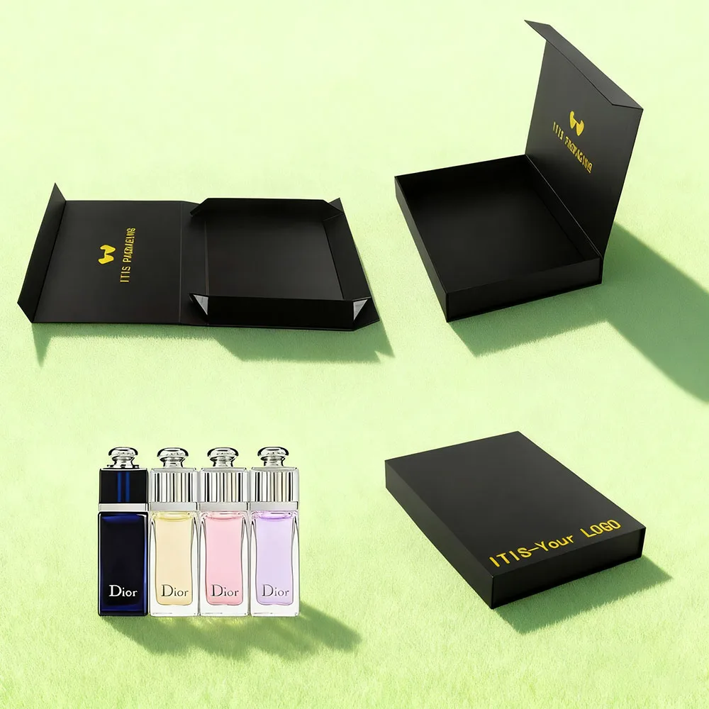 Luxury Perfume Gift Box | Custom Eco-Friendly Paperboard | Oversized Magnetic Folding Packaging (Bestseller Design)