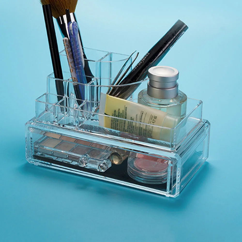 Cross Border Transparent Acrylic Stackable Drawer Storage Boxs Accessories Container Makeup Organizers