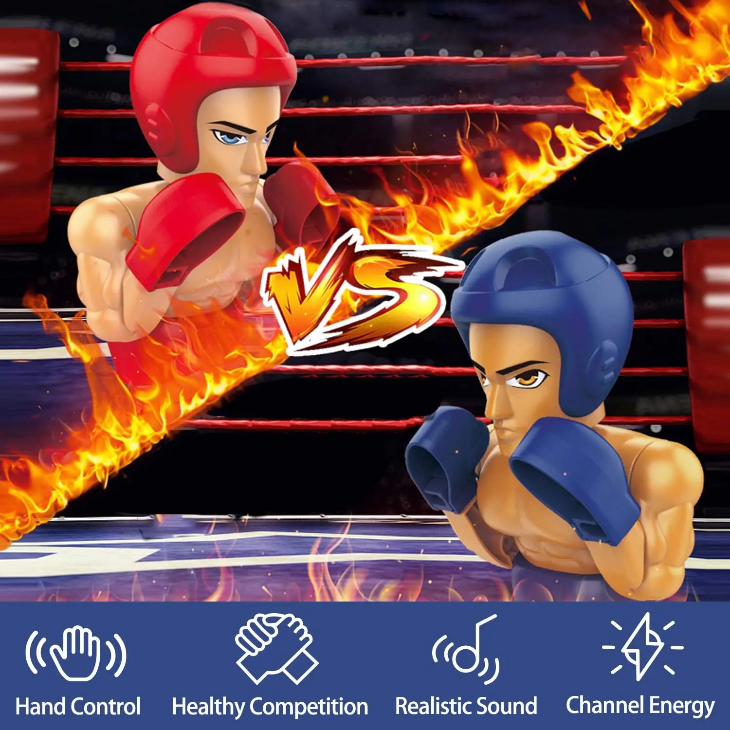 Dwi Dowellin Interactive Punching Boxer Electronic Boxing Toys RC Fighting Robots Plastic Wrestling Battle Bots Service Robots