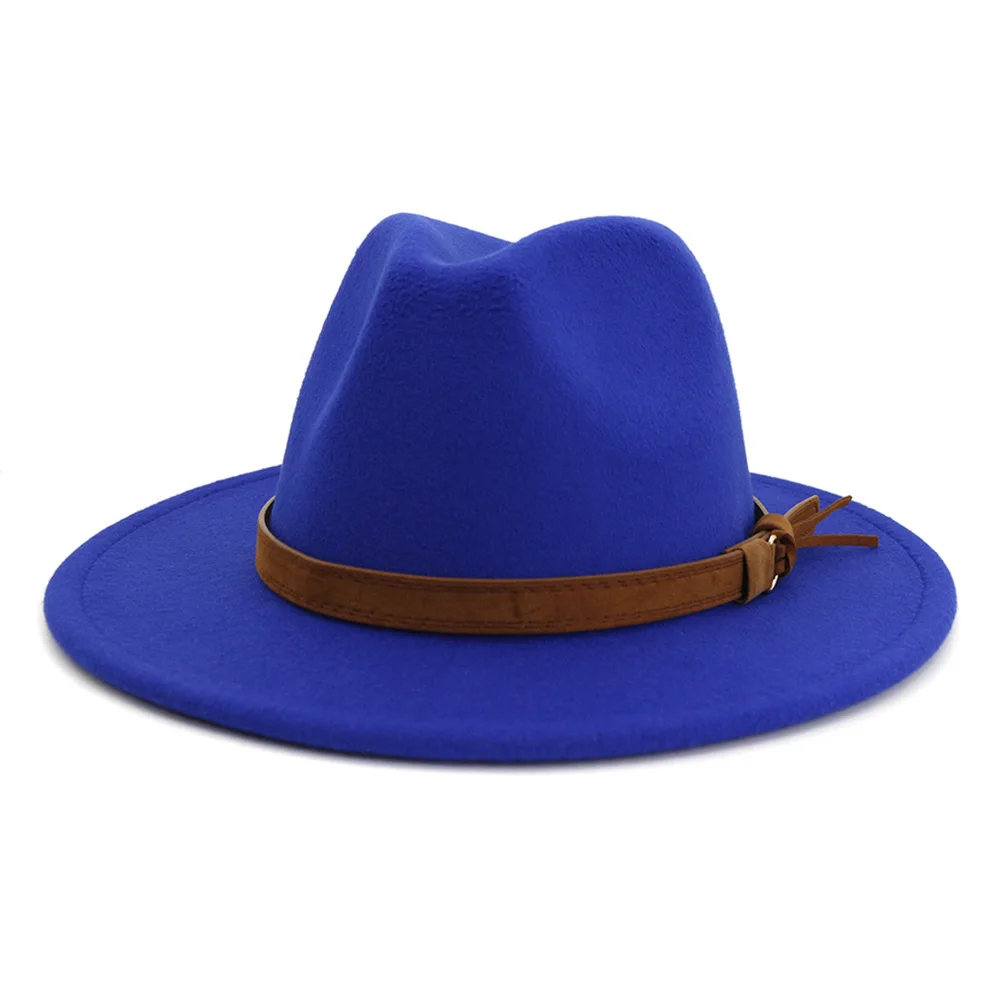 Wholesale New Arrive Custom Trilby Retro Large Brim Felt Fedora Hats