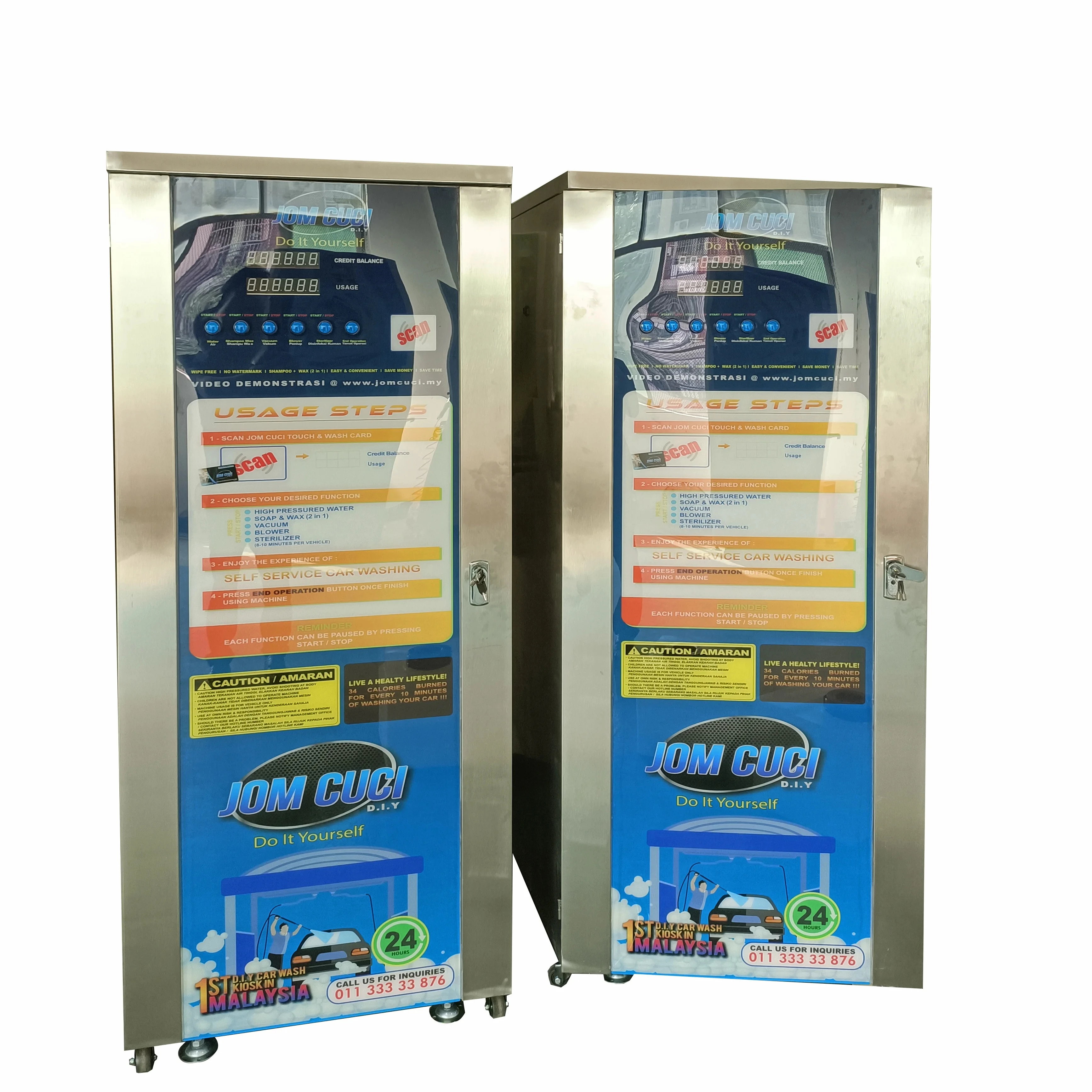 Self Service Operated Auto Car Washing Machine Card Operated