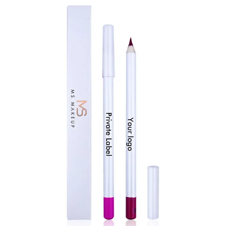 Goods In Stock 16 Colors White Nude Matte Lipliner Customize Your Brand Black Purple Smooth Shape Outline Lip Liner Pencil