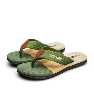 New Design for Men's Fashionable Open Toe Summer Flipflops Waterproof Indoor/Outdoor Barefoot for Slippers for Beach Use