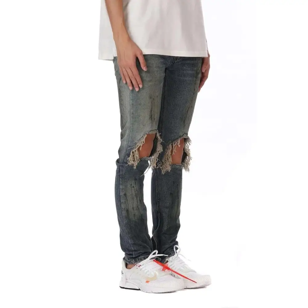 DiZNEW OEM/ODM одежда оптом на заказ удобные мужские джинсы с низкой посадкой пара Hombre