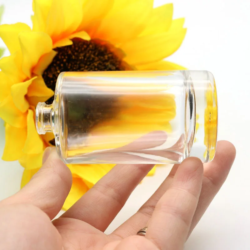 50 Ml Leere Parfüm-Sprühflasche Aus Glas – Kugelform Mit Pumpe, Transparent – Nachfüllbar & Portabel