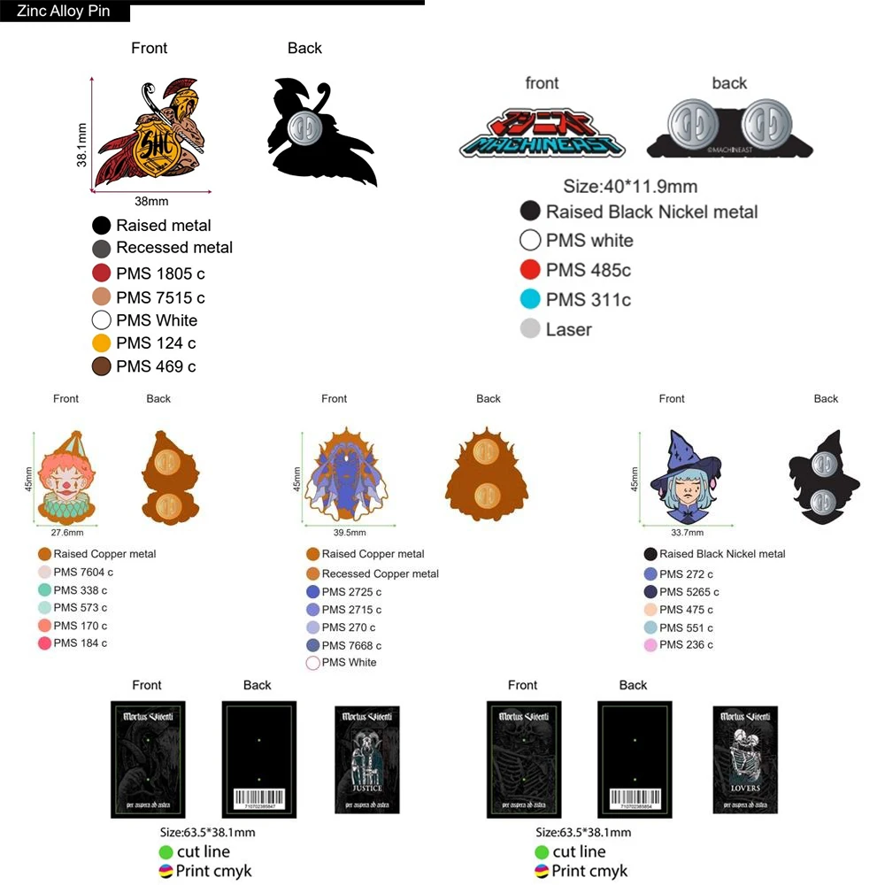 中国製工場ピンエンブレム製造会社ロゴ付きかわいいカスタムエナメル