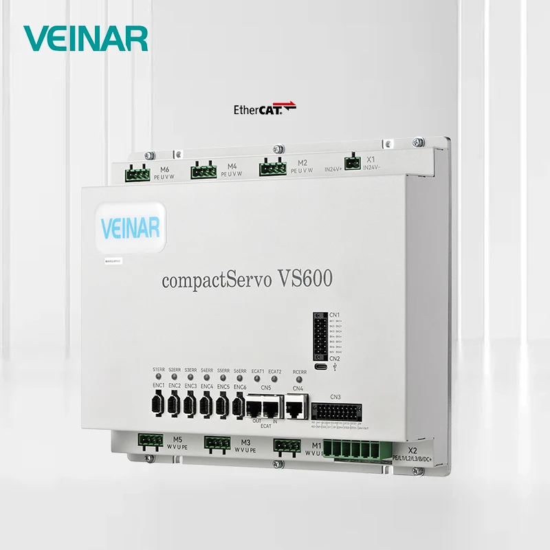 VEINAR 4-Axis 1500W/Axis Smart Robotics Servo Drive 220V Input for 4 Motors Factory Direct Electrical Equipment
