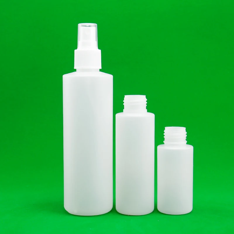 product hdpe 60ml 100ml 250ml empty packaging square plastic bottles for shampoo juice lotion with spray nozzle pump-26