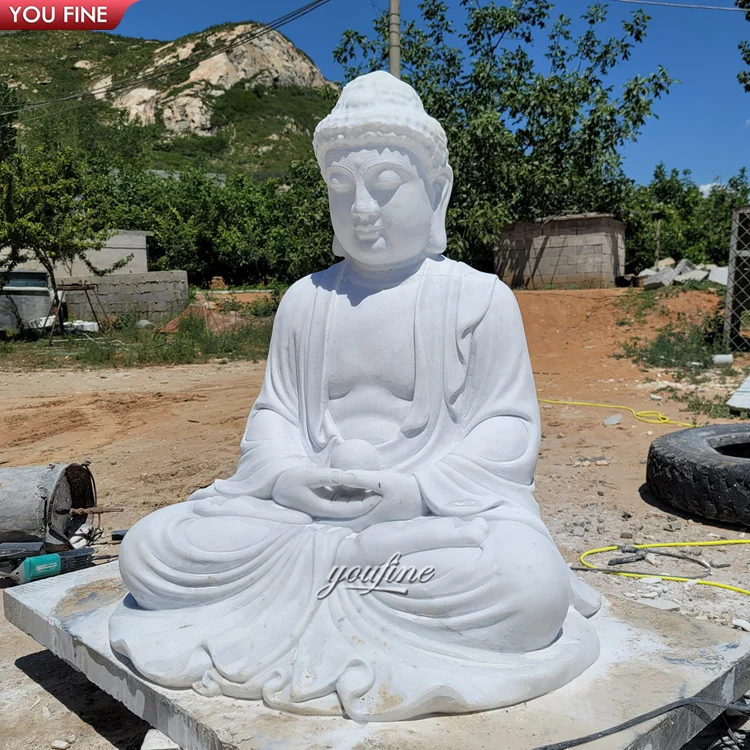 Hand Carved White Marble Sitting Buddha Statue For Selling Buy Budda