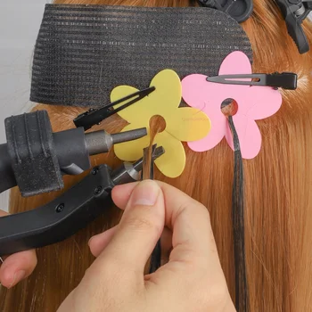 Custom Logo Heat Protector Keratin Hair Extension Tools Flower Shape Heat Shield Guards