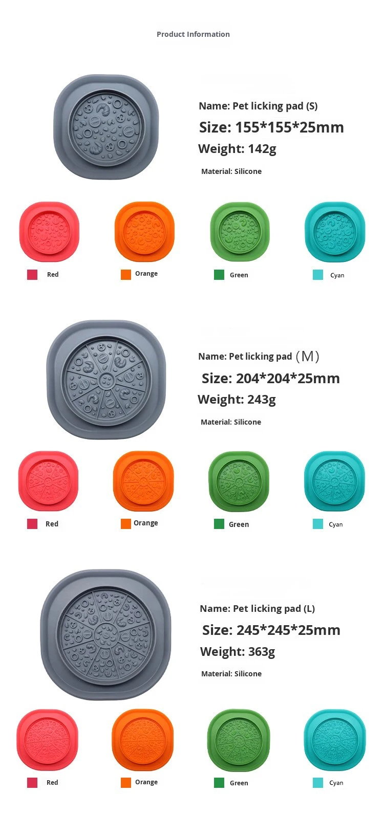Multi-Functional Anti-Slip Silicone Pet Bowls Specific for Dogs Slow Food Licking Set with Anti-Choking Feature details