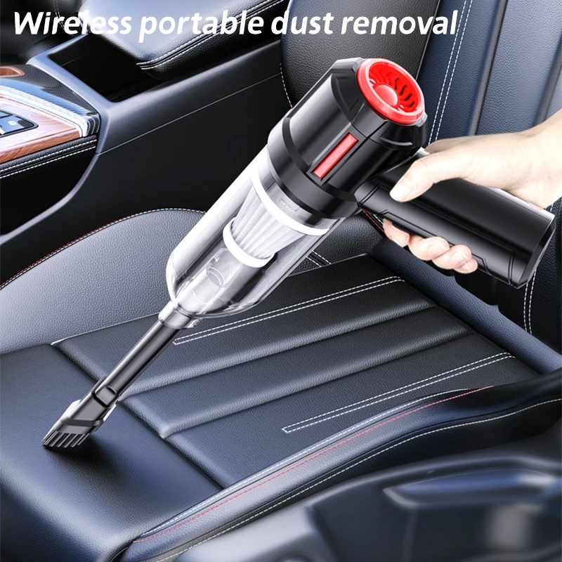 PCMOS High-Power Cordless Handheld Vacuum Cleaner Small Wireless Rechargeable Mini Car Vacuum Powerful Home Car Suction ABS - view 5