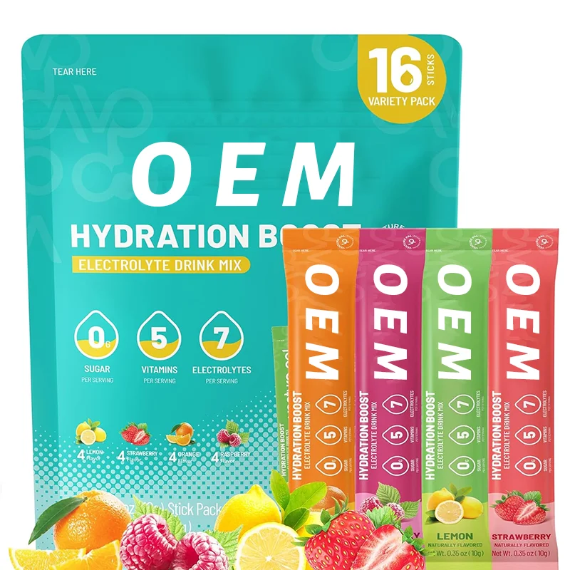 Greenpie OEM Electrolytes Flavored Hydration Electrolyte Iron Keto Electrolyte Powder Ion Magnesium Energy Drinks