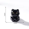 1 ตุ๊กตาแมวดำน่ารัก เครื่องประดับเรซิ่น