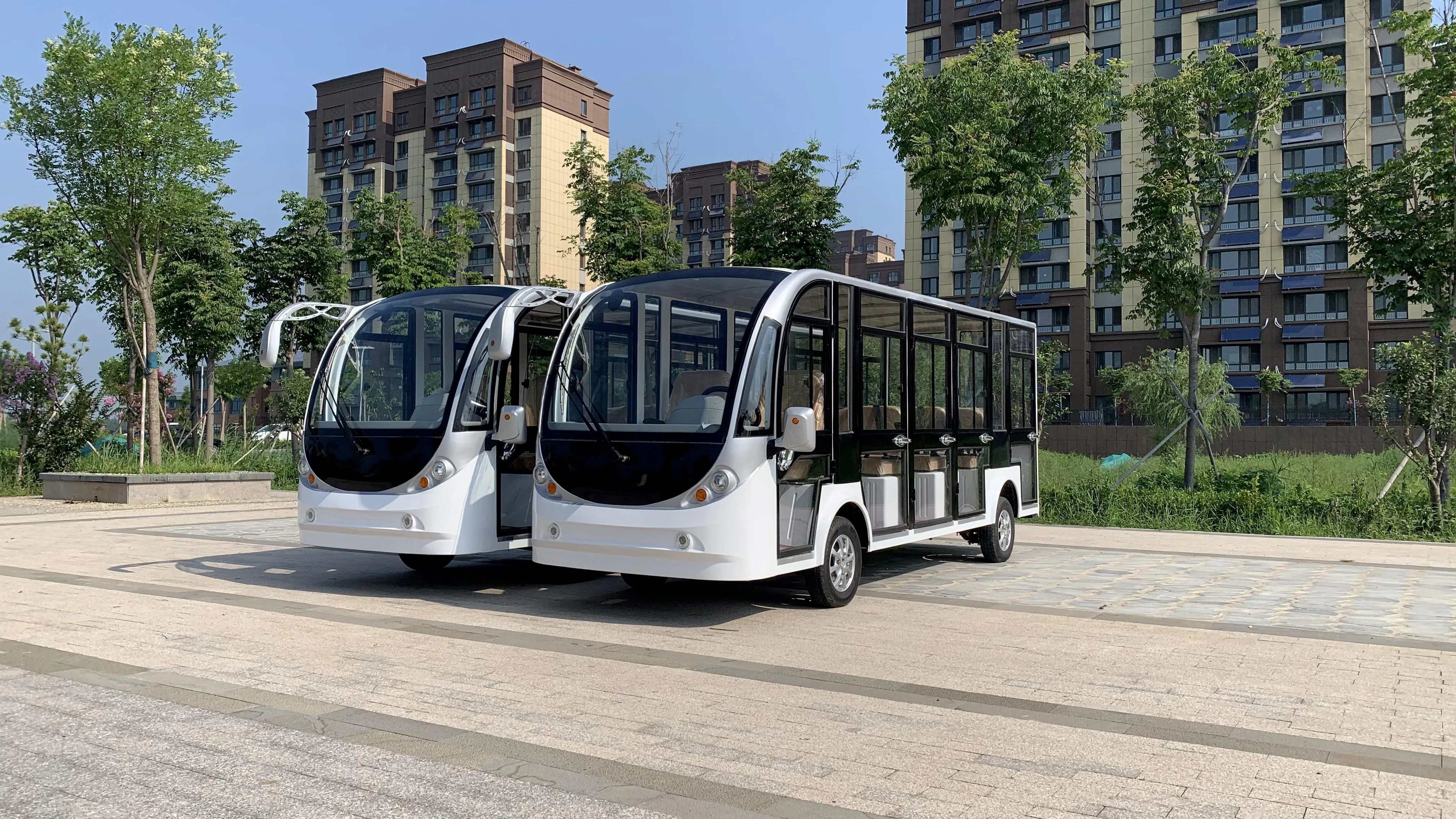 Open Style Electric Sightseeing Car Bus Electric Car 2024 Electric Car ...