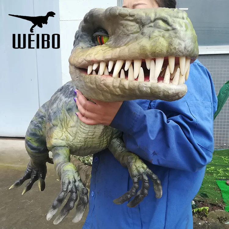 Realistic Baby Dinosaur Dinosaur Puppet With Sound