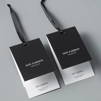 Eco-Friendly Luxury Hang Tags Custom Printed Paper Labels for Clothing Bags Shoes