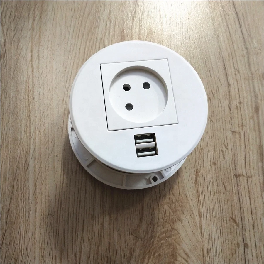 80 90mm Round Grommet Power Socket With 1 Ac Israel Plug Power Outlet 2