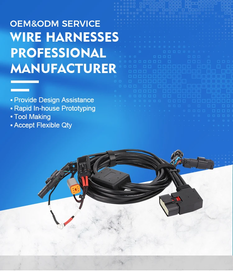 Manufacturer OEM Custom Car Truck Automotive Cable Assembly Wiring Harness for air Conditional details