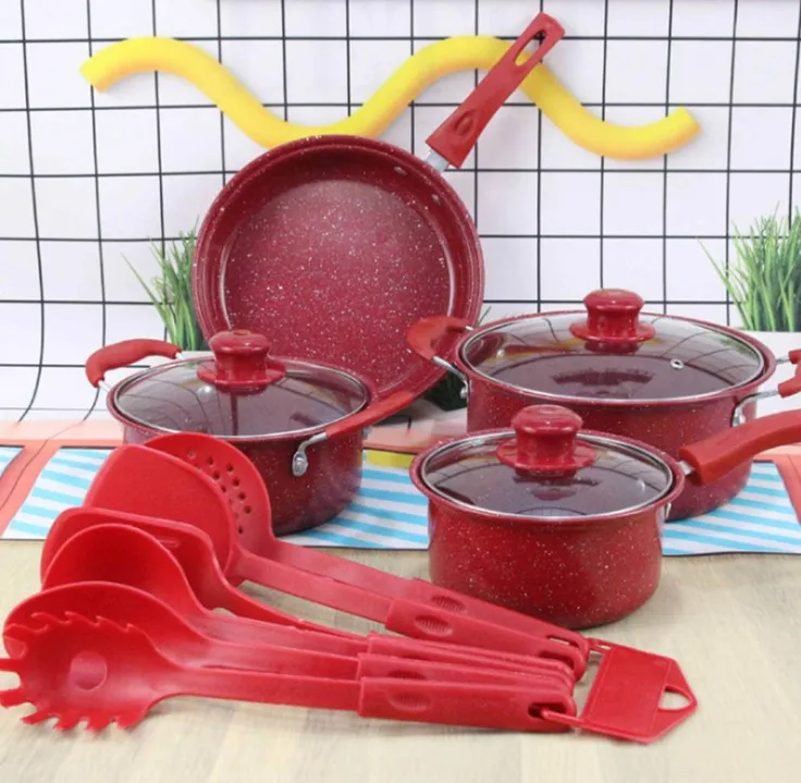 Shop Our Hot Selling Colorful 13-Piece Non-Stick Cookware Sets