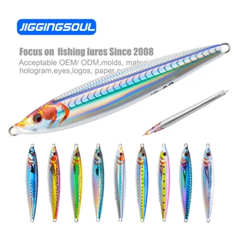 100g 3D Printed Saltwater Fishing Tackle High Quality Vertical Jig Barracuda Mackerel Speed Lure 100g River – Metal Jig – view 3