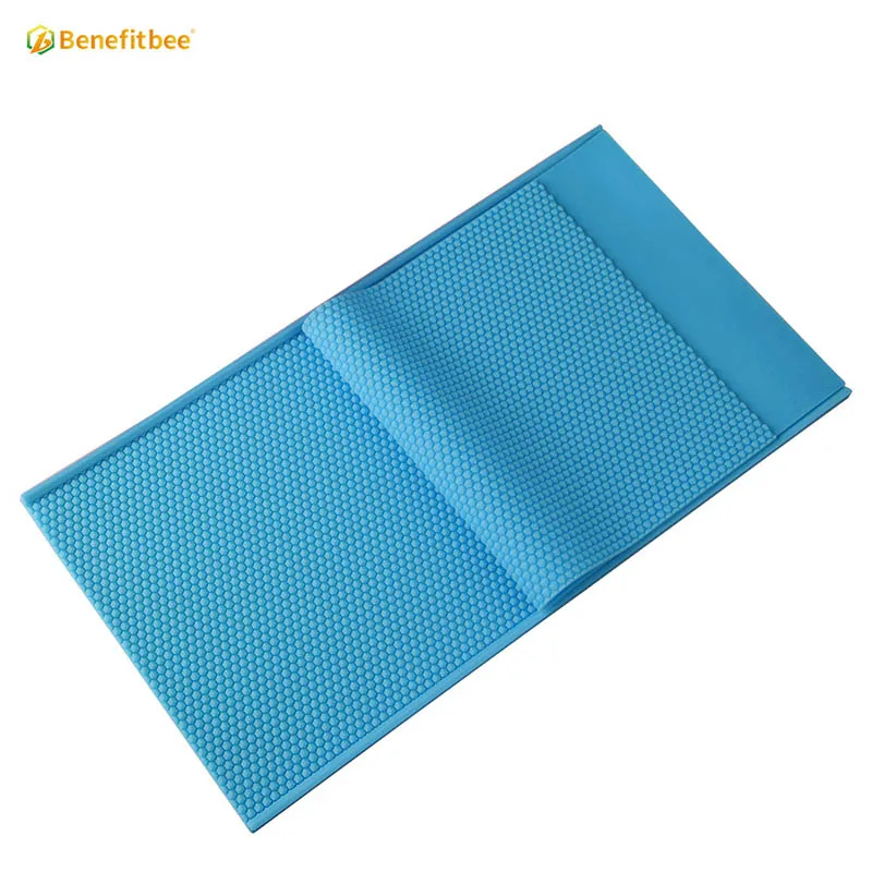 Moule à Cire D'abeille En Silicone Pliable - 2 Plaques 5,4 Mm Pour Fabriquer Des Feuilles De Cire Gaufrée, Apiculture, Réutilisable Et Facile à Nettoyer